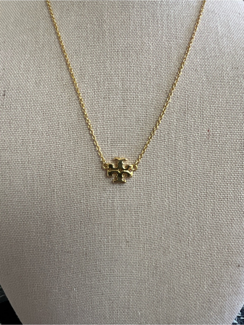 Tory Burch Gold Pendant Necklace
